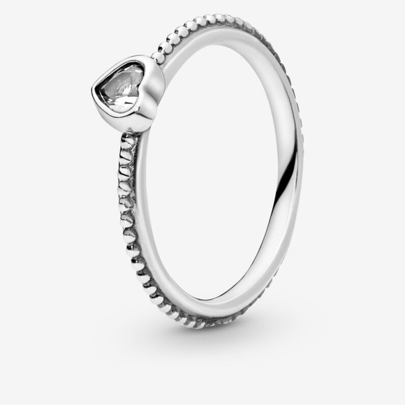 Pandora Jewelry - Pandora clear heart ring size 5